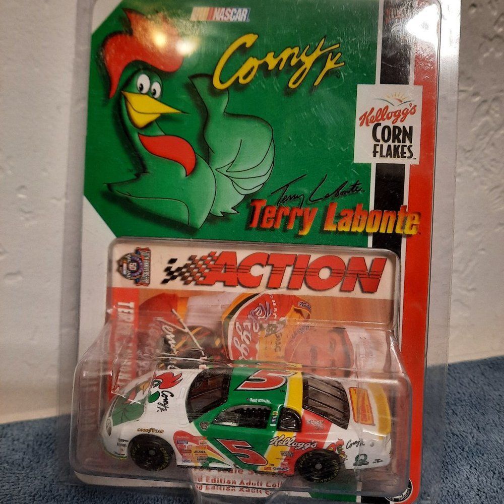 Vintage Nascar Terry Labonte Kelloggs Corny #5, '98 Monte Carlo 1/64, Limited Ed